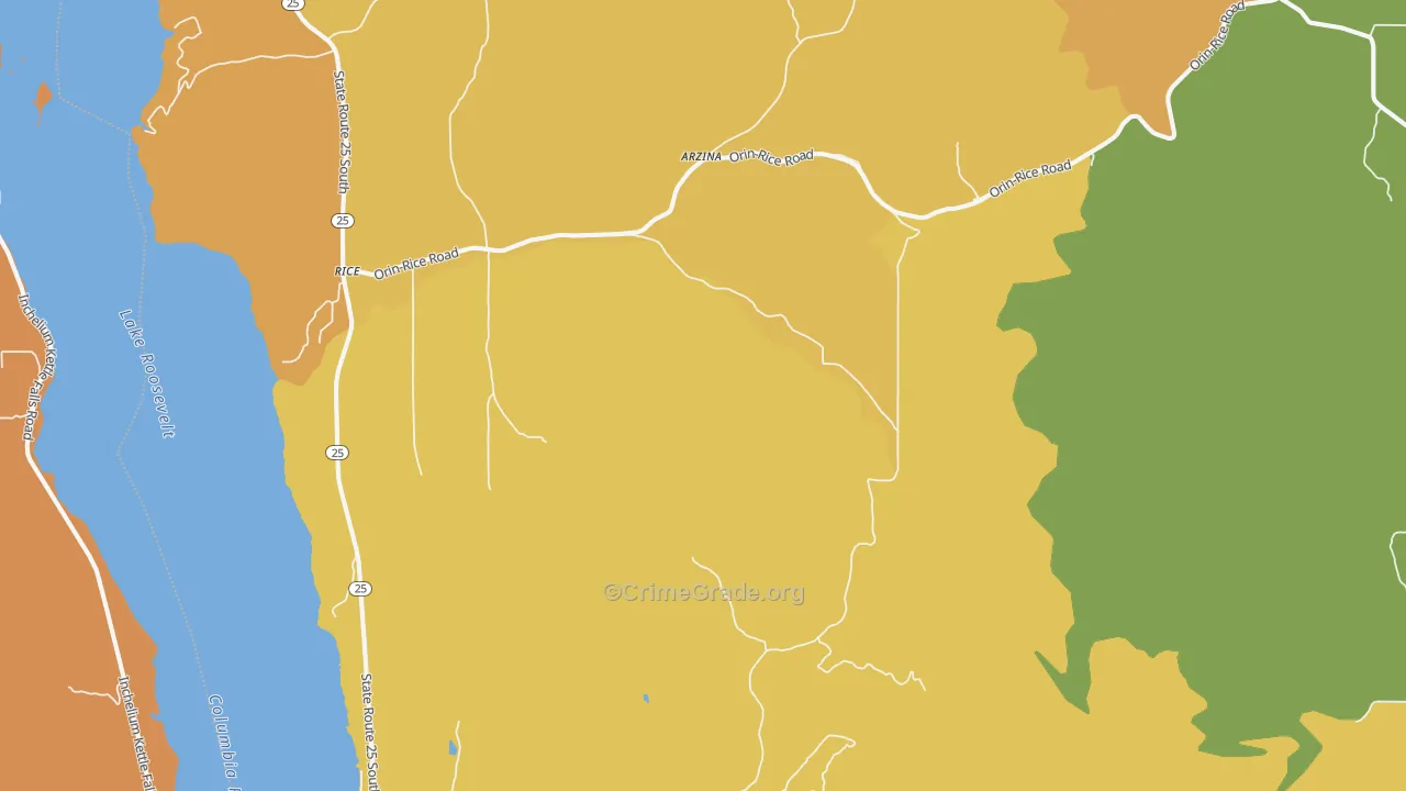 99167, WA Map of Drug-Related Crime Rates