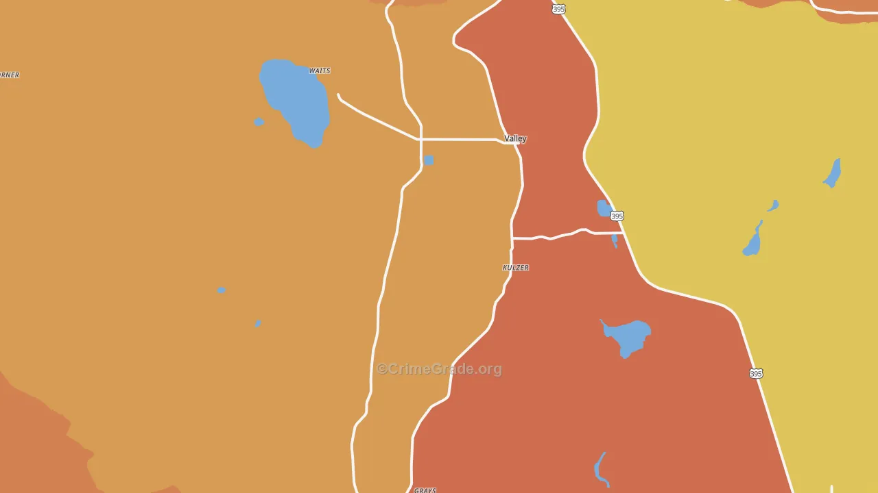 99181, WA Map of Drug-Related Crime Rates