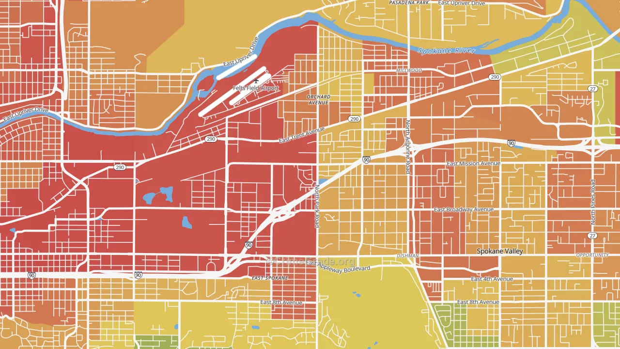 99212, WA Map of Drug-Related Crime Rates