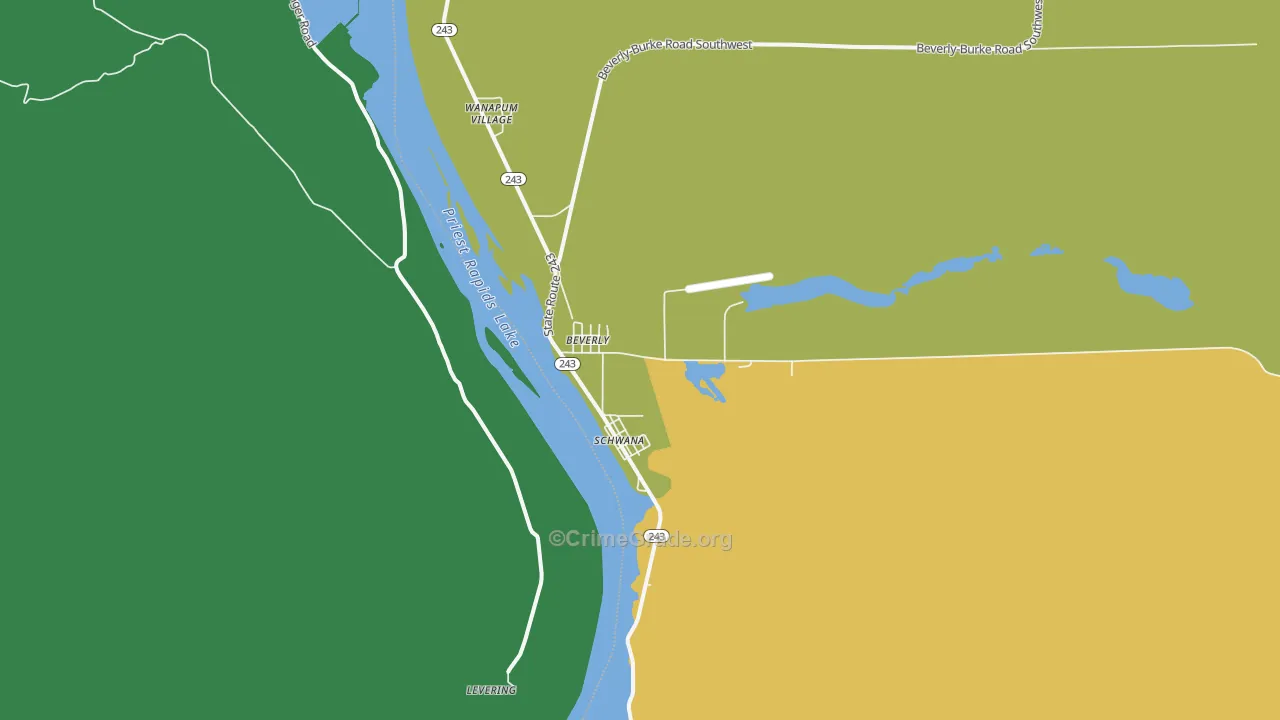 99321, WA Map of Drug-Related Crime Rates