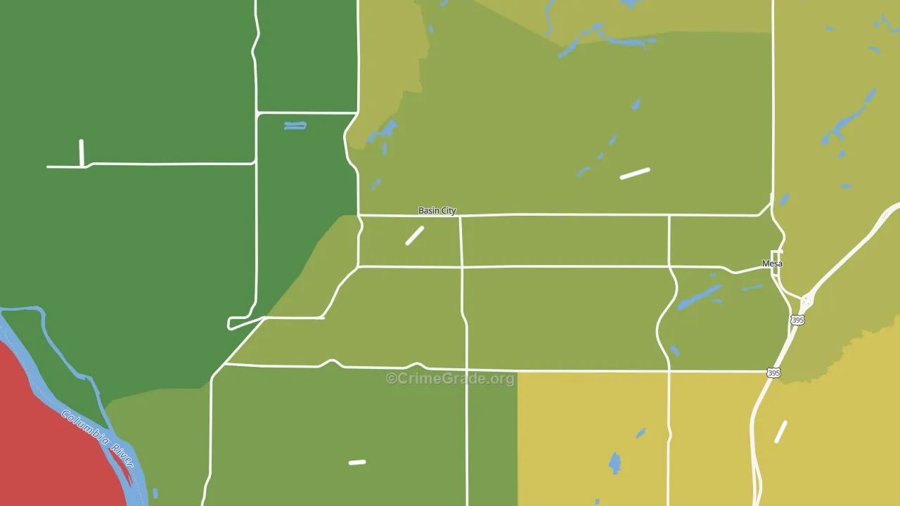 99343, WA Map of Drug-Related Crime Rates