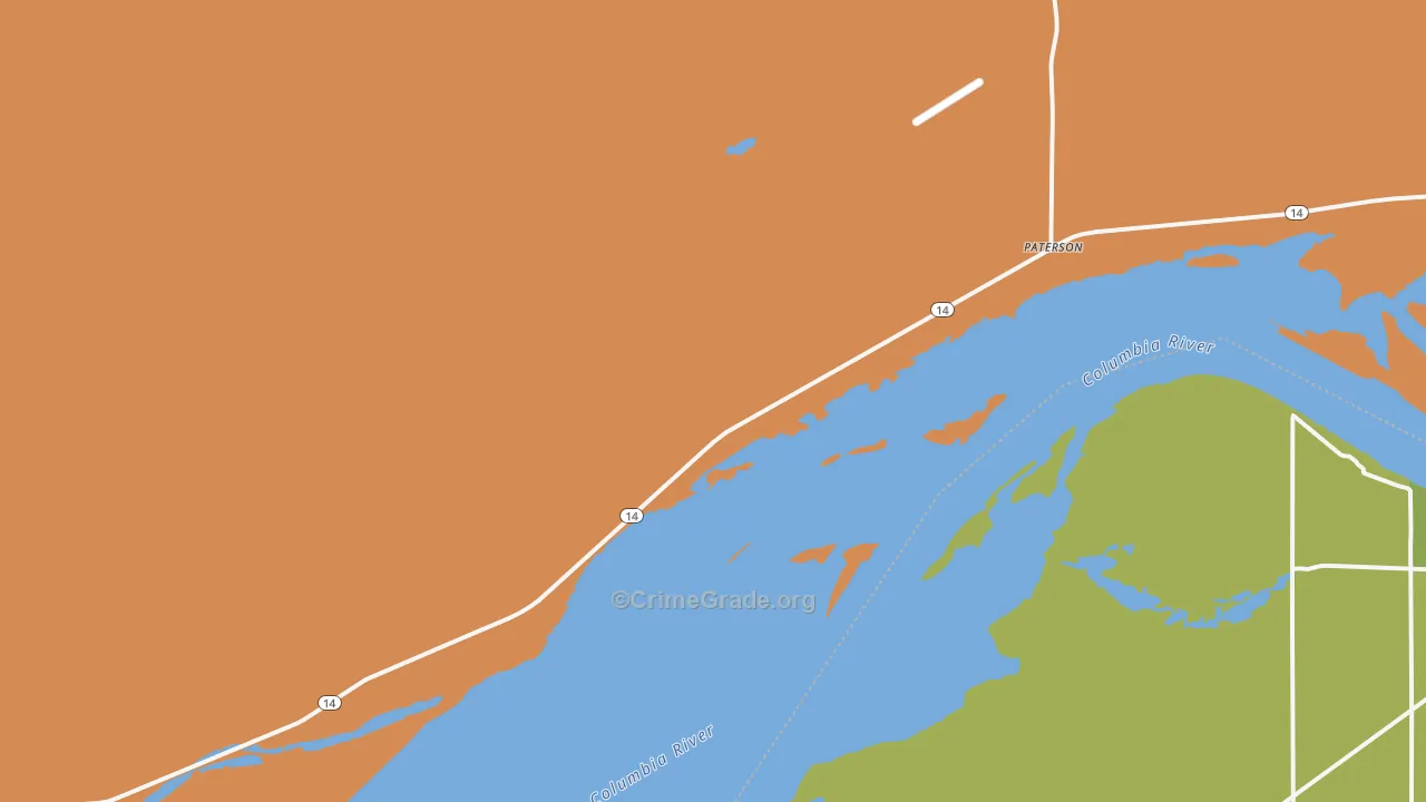 99345, WA Map of Drug-Related Crime Rates