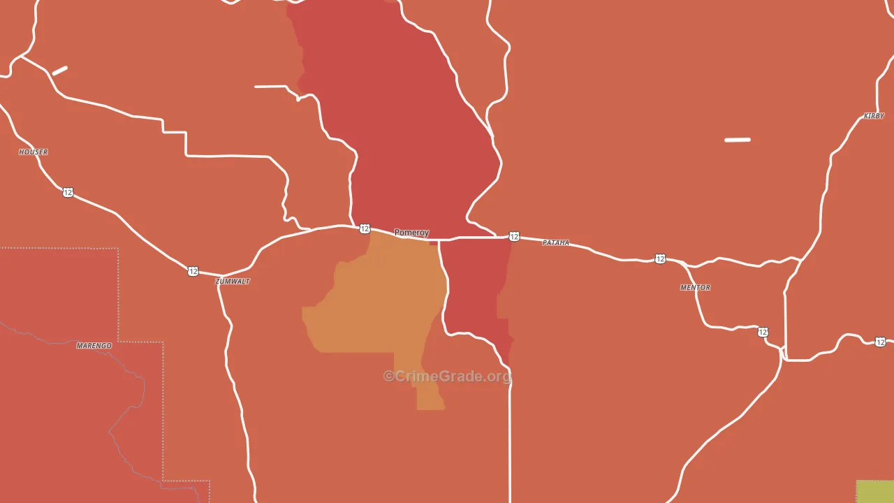 99347, WA Map of Drug-Related Crime Rates