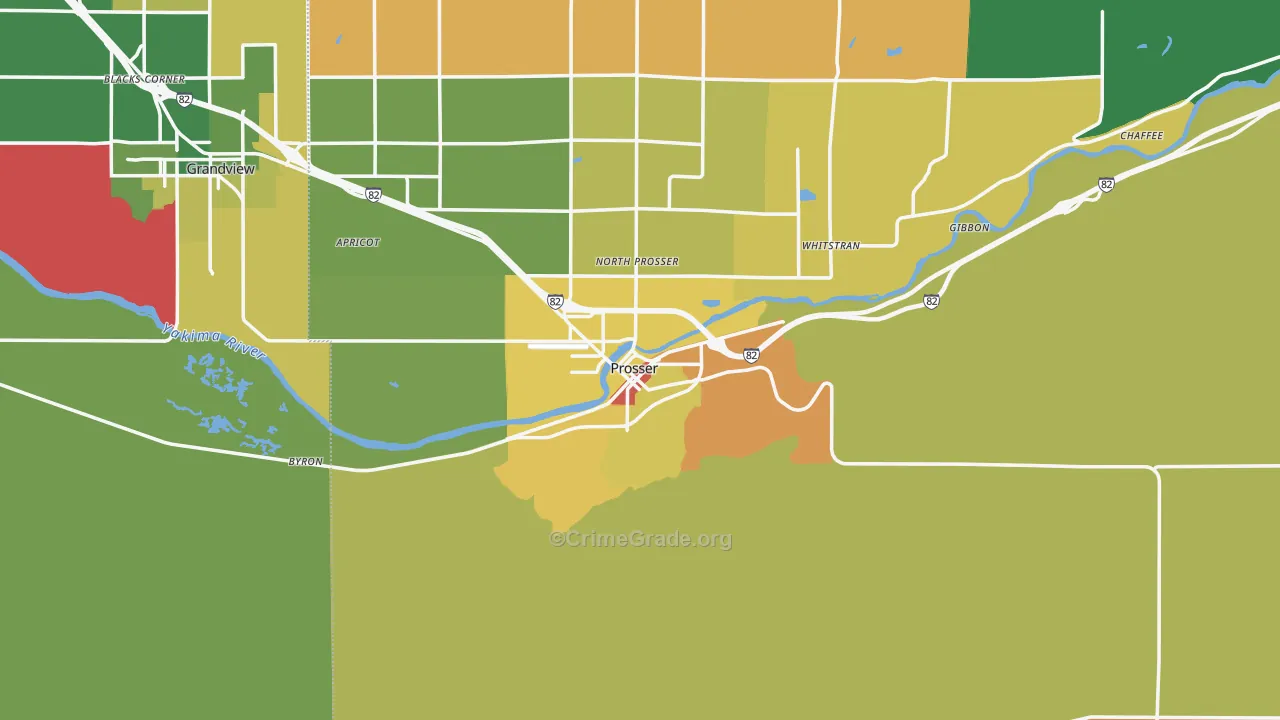 99350, WA Map of Drug-Related Crime Rates