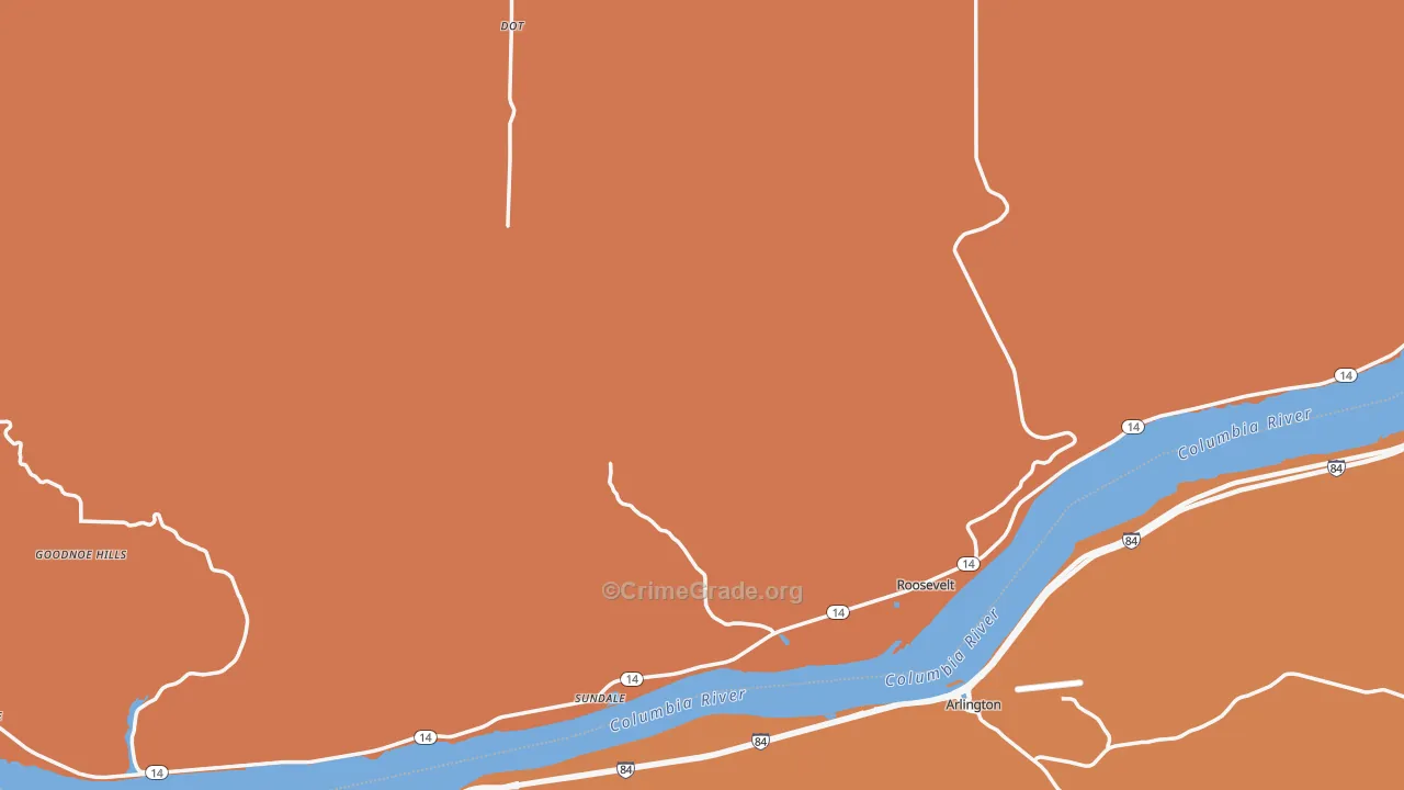99356, WA Map of Drug-Related Crime Rates