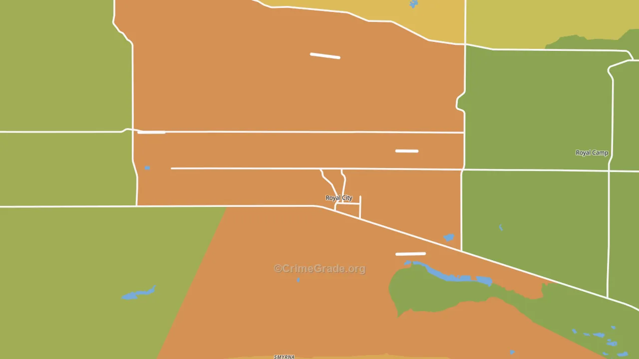 99357, WA Map of Drug-Related Crime Rates