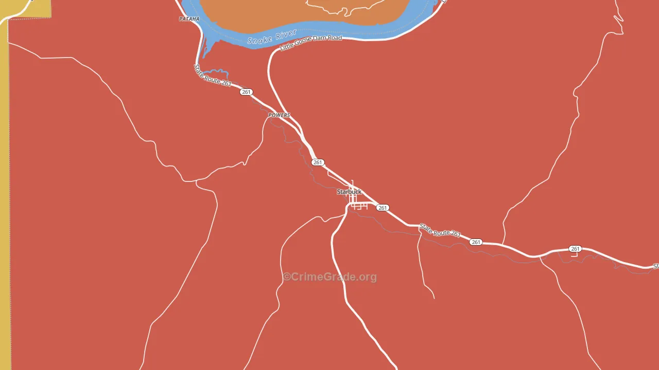 99359, WA Map of Drug-Related Crime Rates