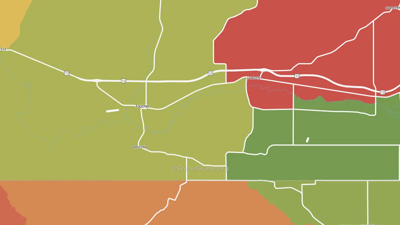 99360, WA Map of Drug-Related Crime Rates