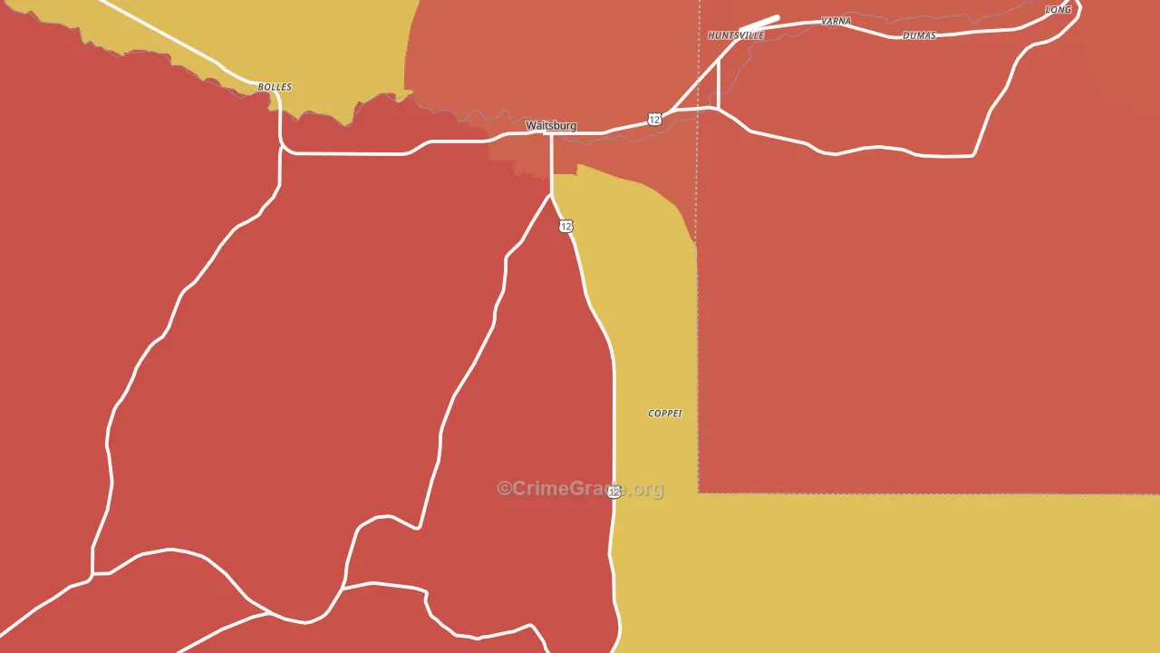 99361, WA Map of Drug-Related Crime Rates
