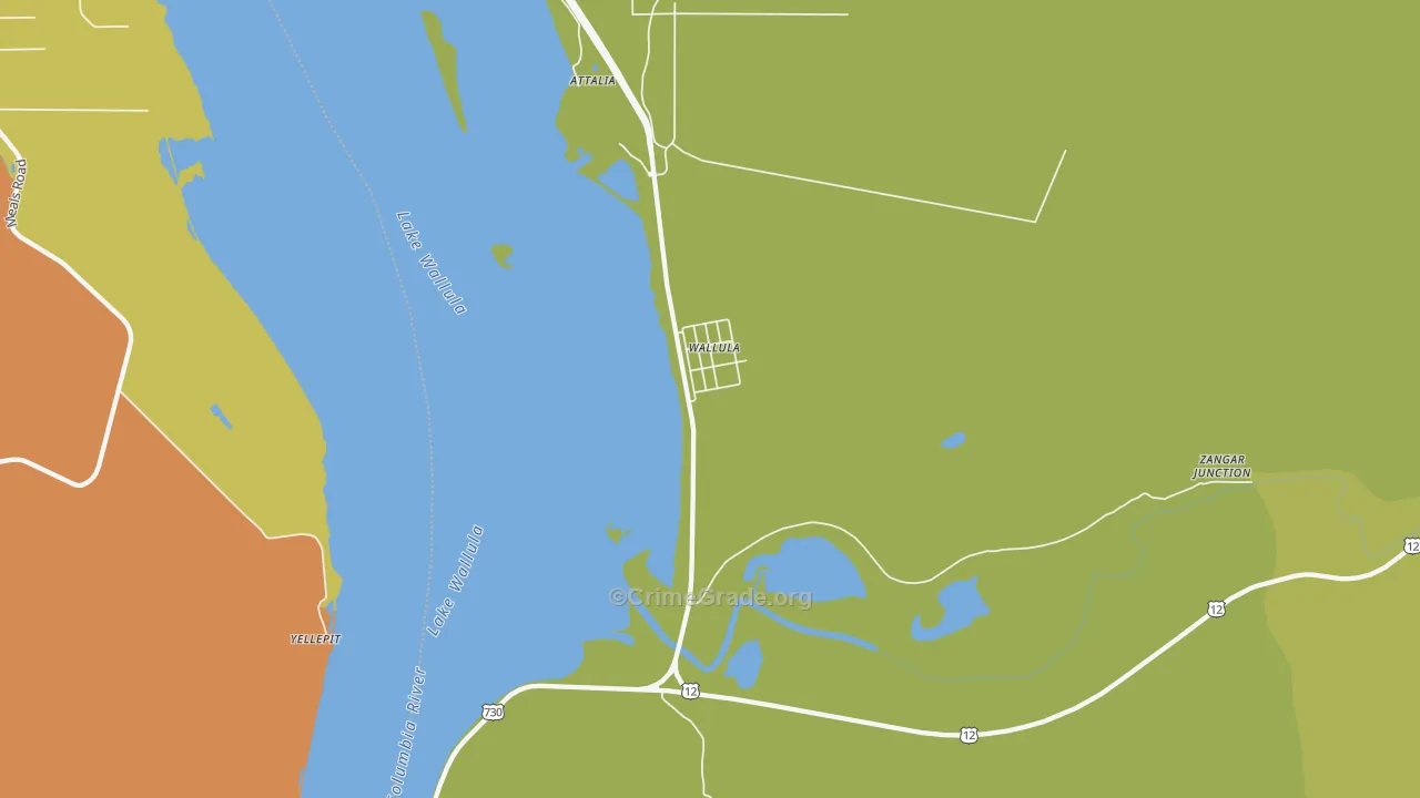 99363, WA Map of Drug-Related Crime Rates