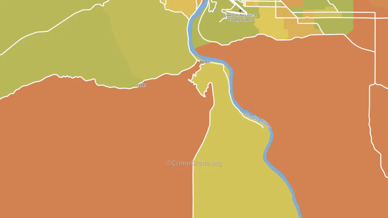 99402, WA Map of Drug-Related Crime Rates