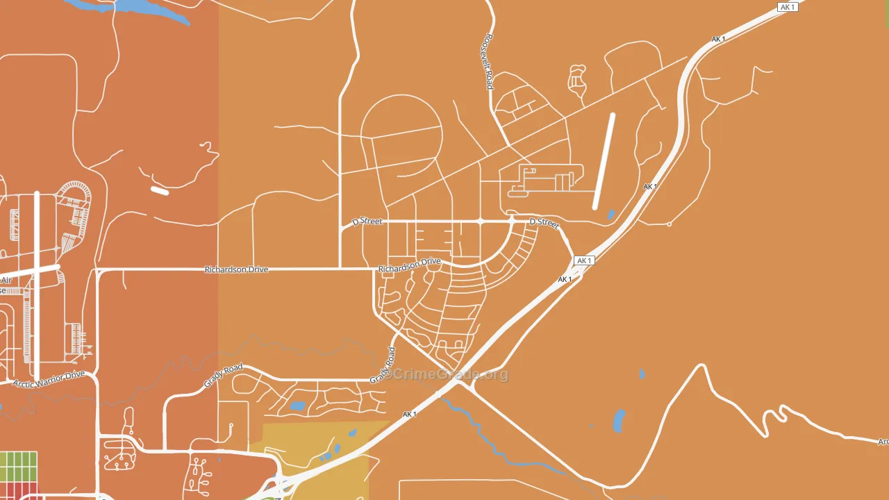 99505, AK Map of Drug-Related Crime Rates