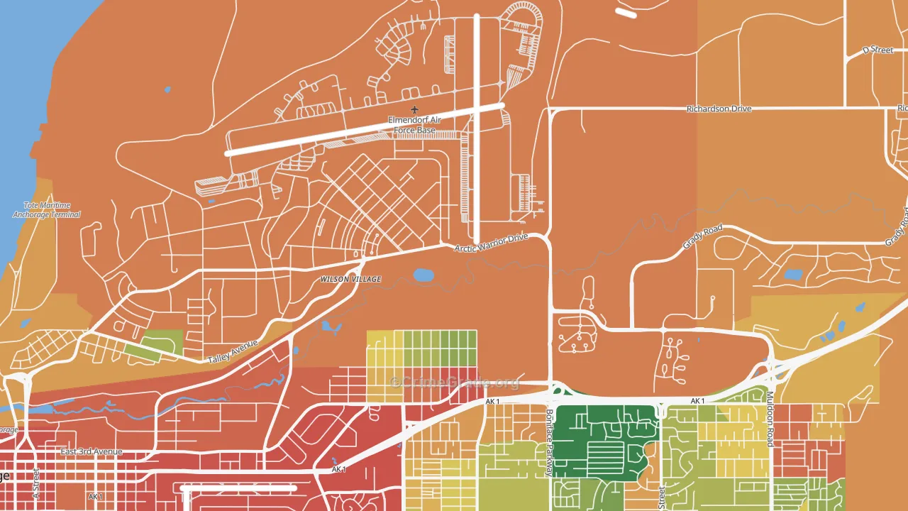 99506, AK Map of Drug-Related Crime Rates