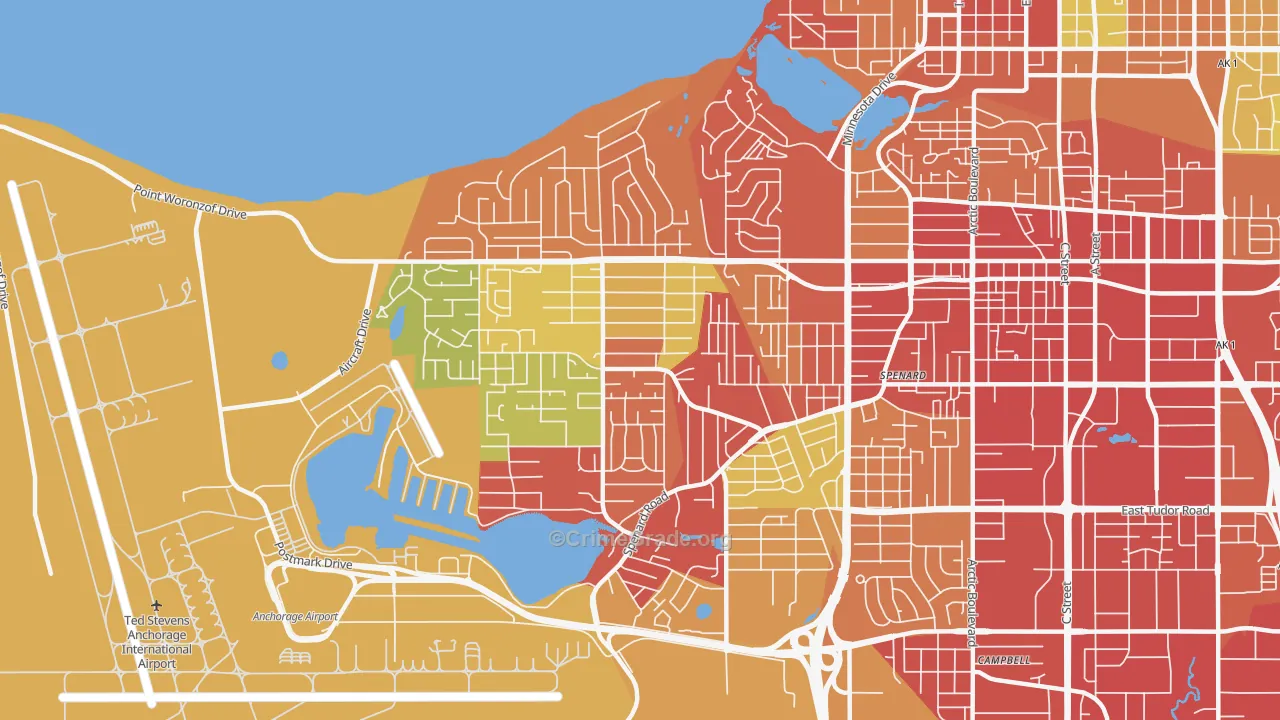 99517, AK Map of Drug-Related Crime Rates