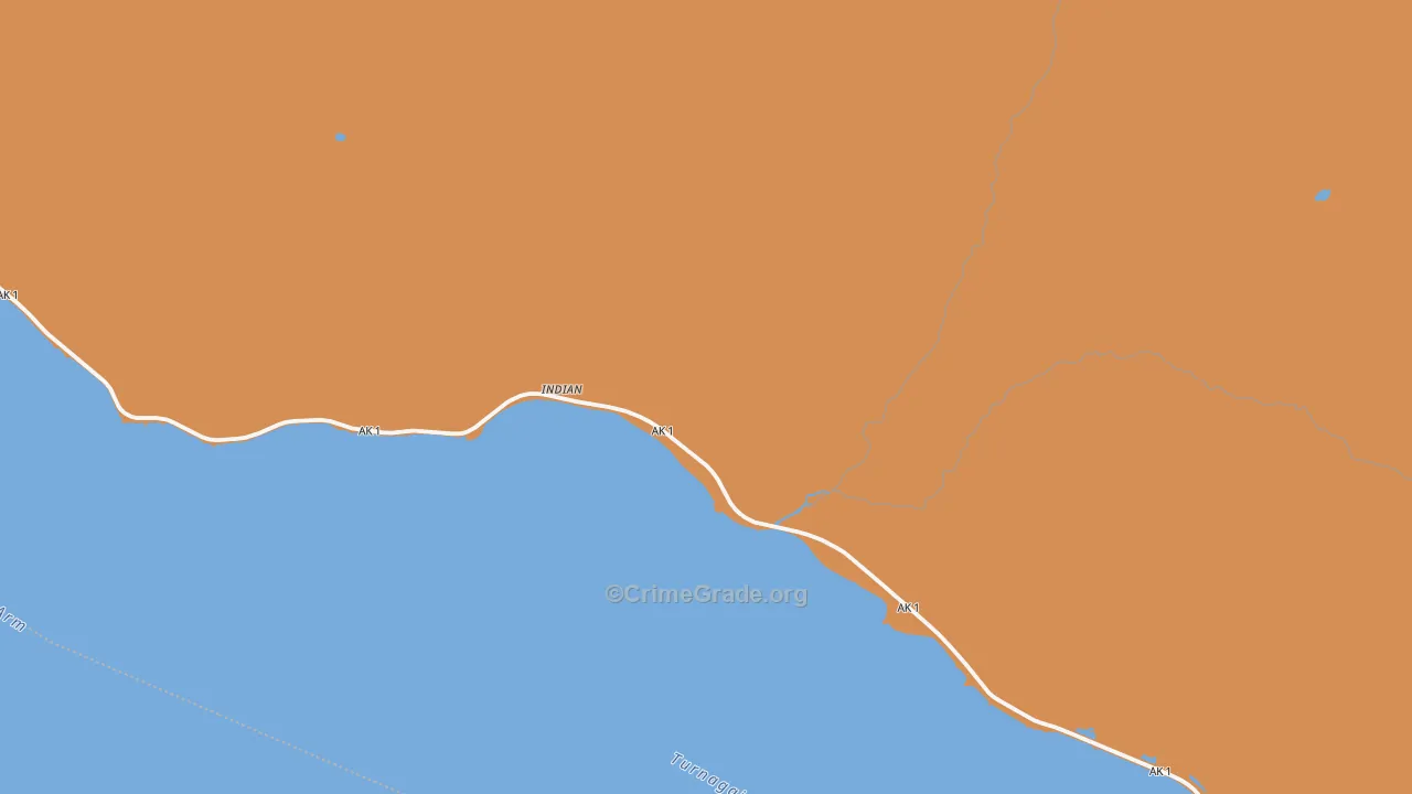 99540, AK Map of Drug-Related Crime Rates