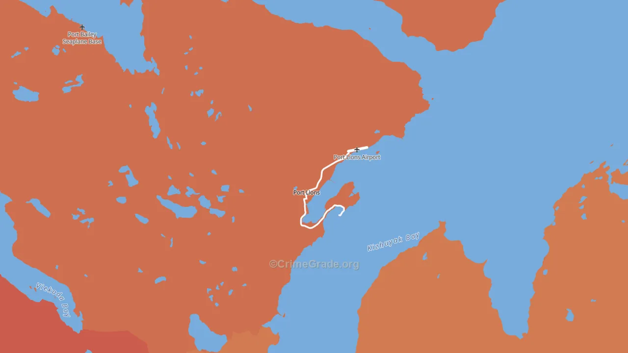 99550, AK Map of Drug-Related Crime Rates