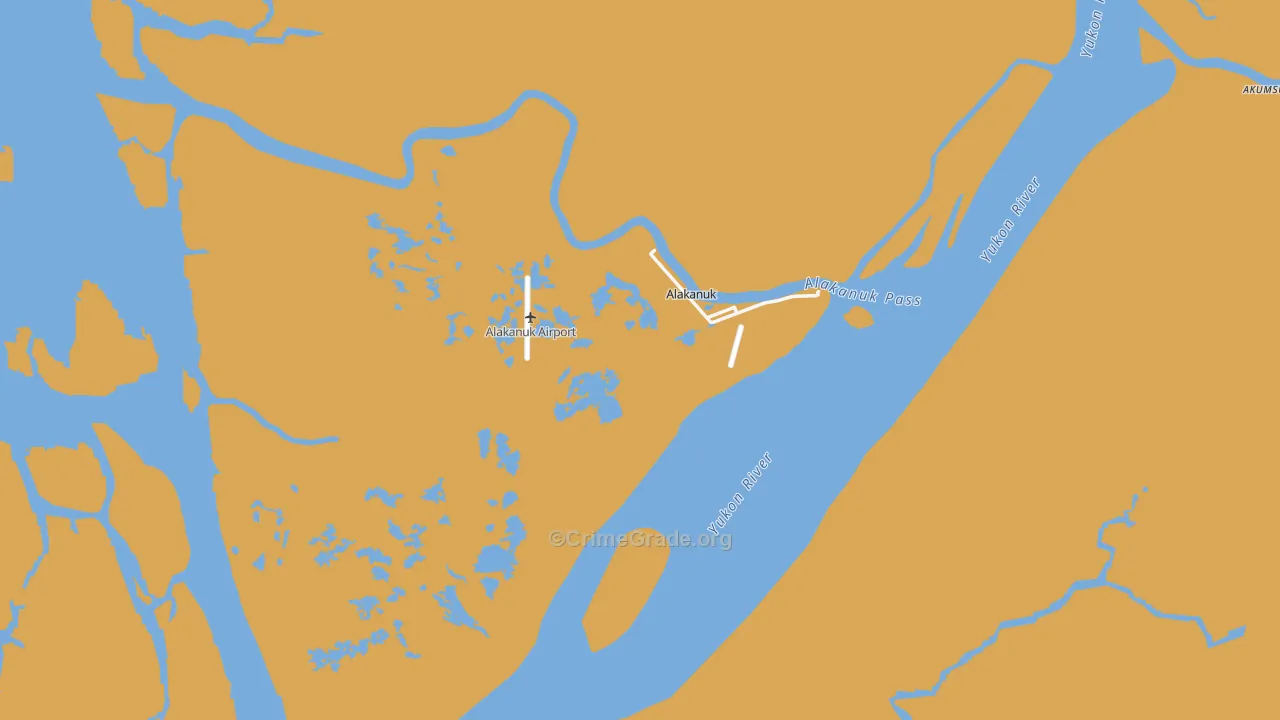 99554, AK Map of Drug-Related Crime Rates
