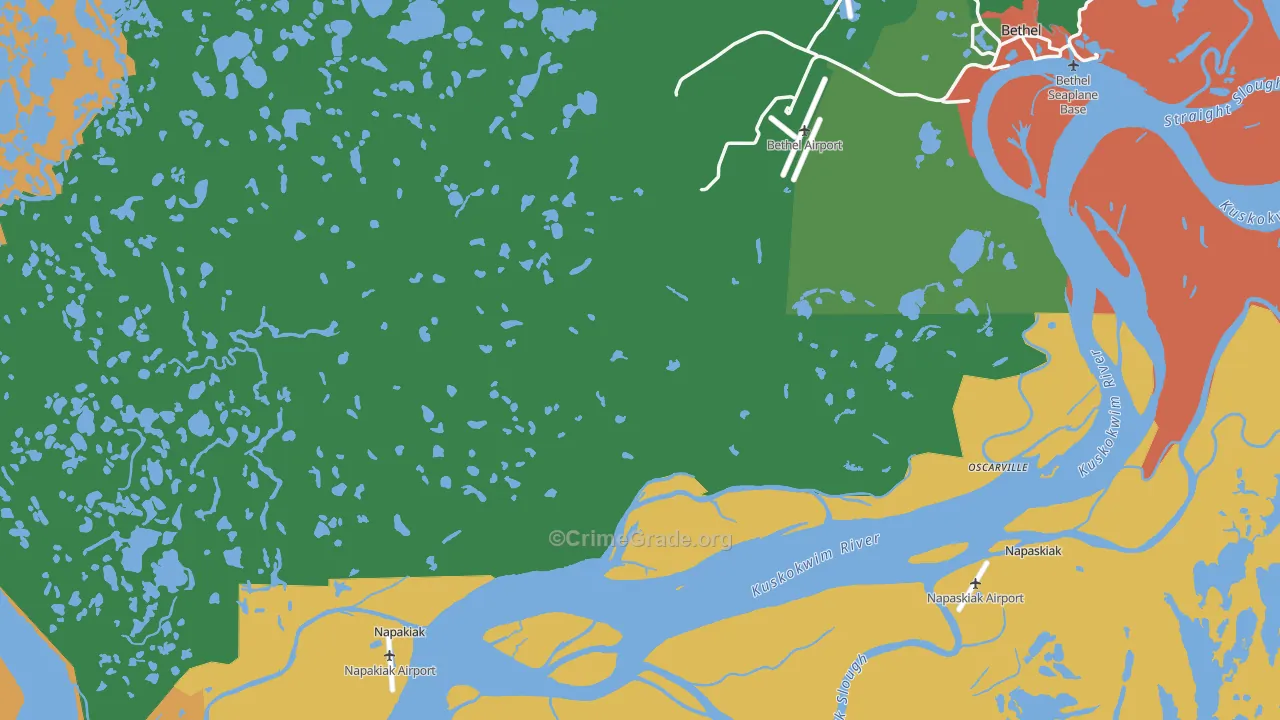 99559, AK Map of Drug-Related Crime Rates