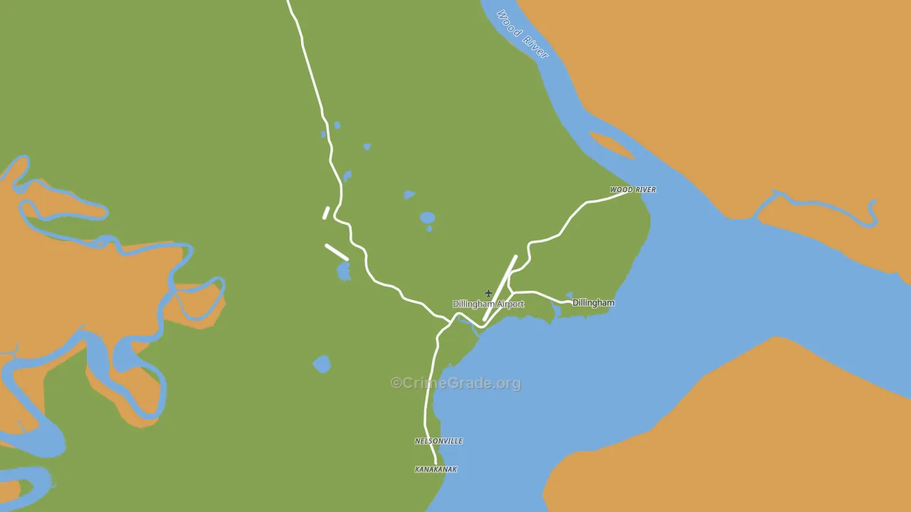 99576, AK Map of Drug-Related Crime Rates