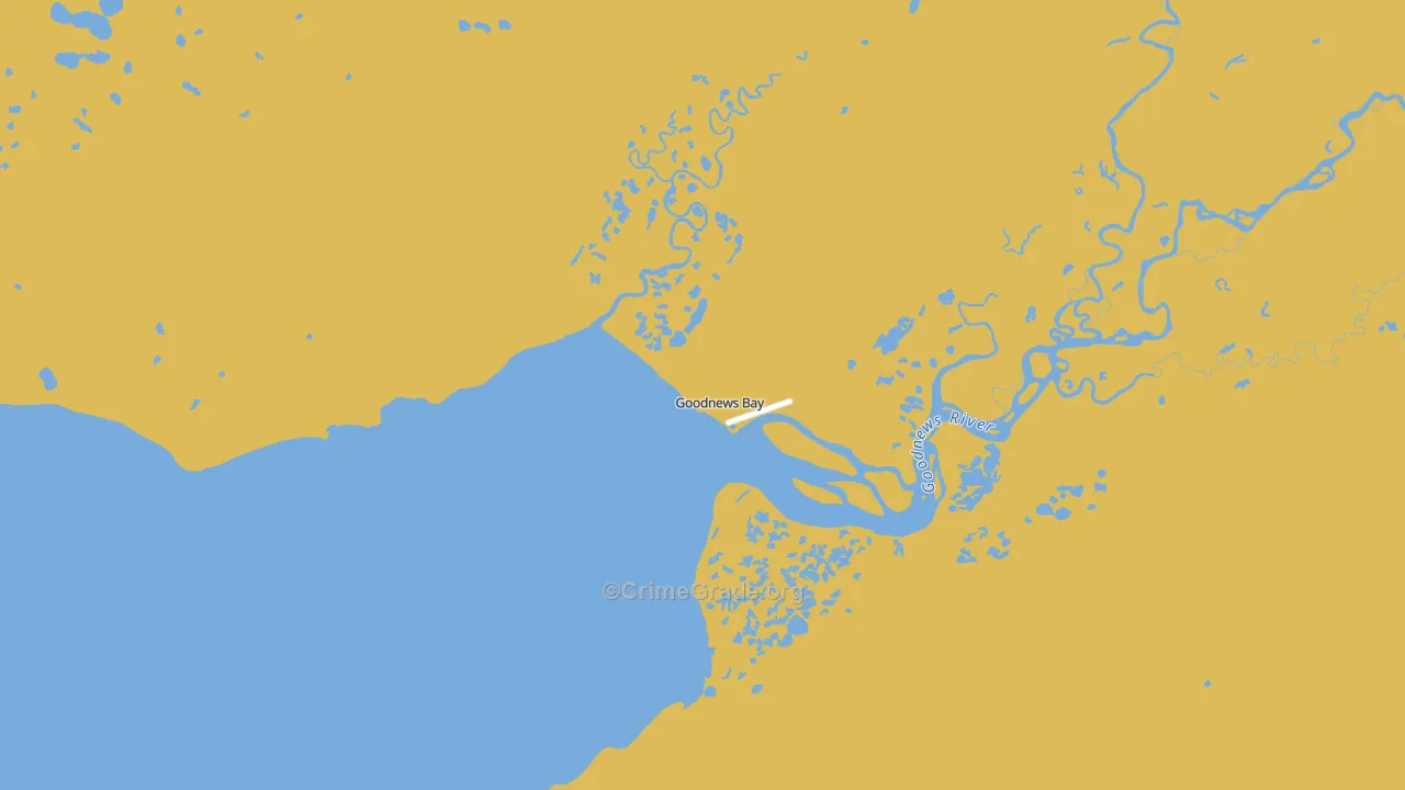 99589, AK Map of Drug-Related Crime Rates
