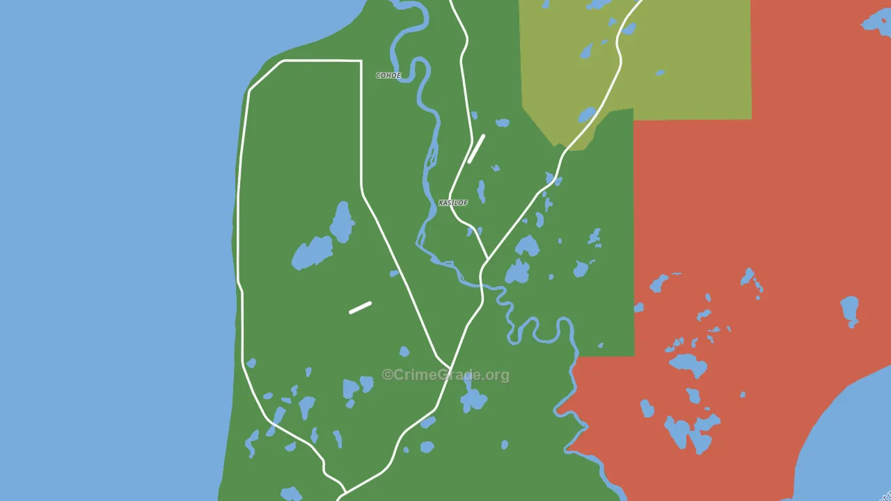 99610, AK Map of Drug-Related Crime Rates