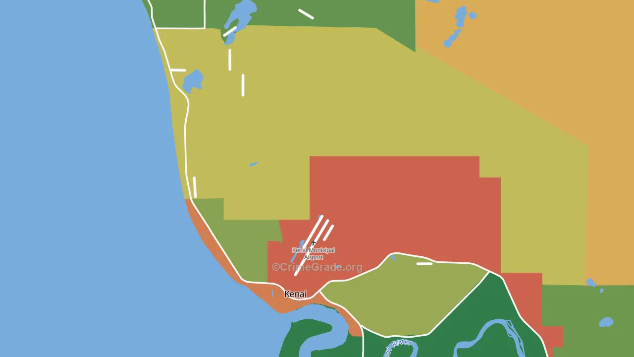 99611, AK Map of Drug-Related Crime Rates