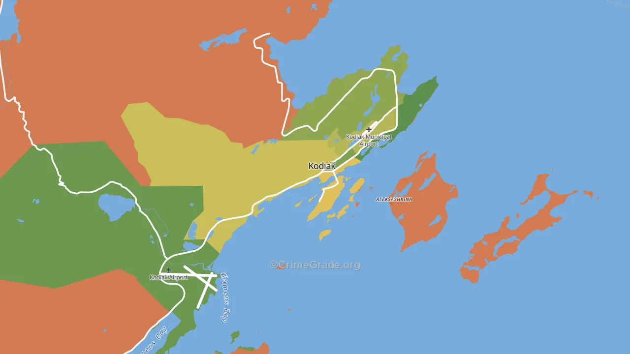 99615, AK Map of Drug-Related Crime Rates