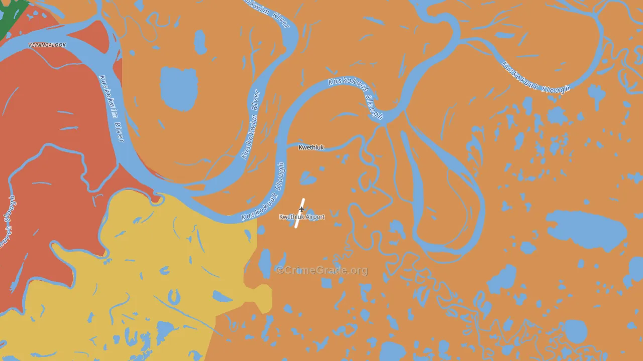 99621, AK Map of Drug-Related Crime Rates