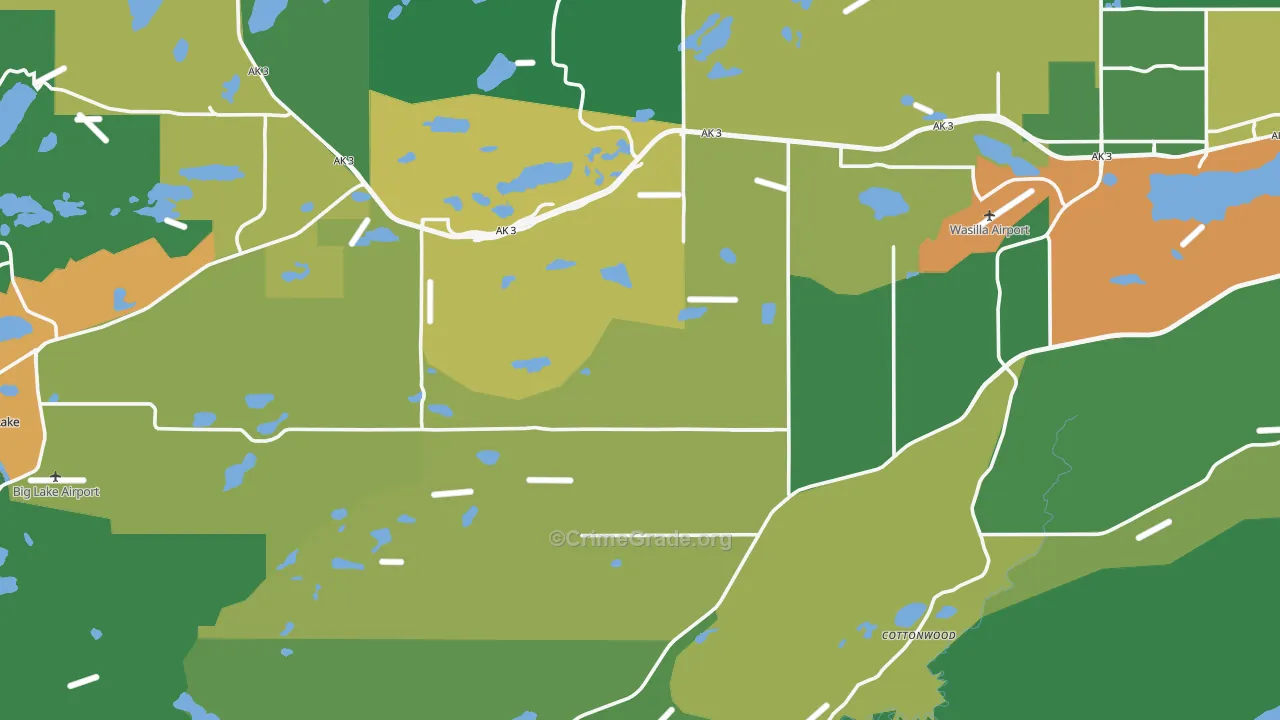 99623, AK Map of Drug-Related Crime Rates
