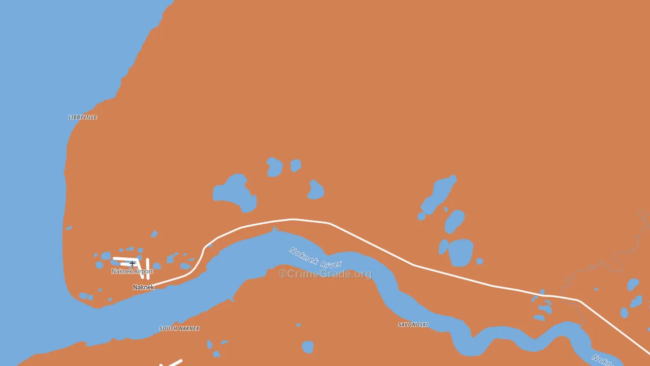 99633, AK Map of Drug-Related Crime Rates