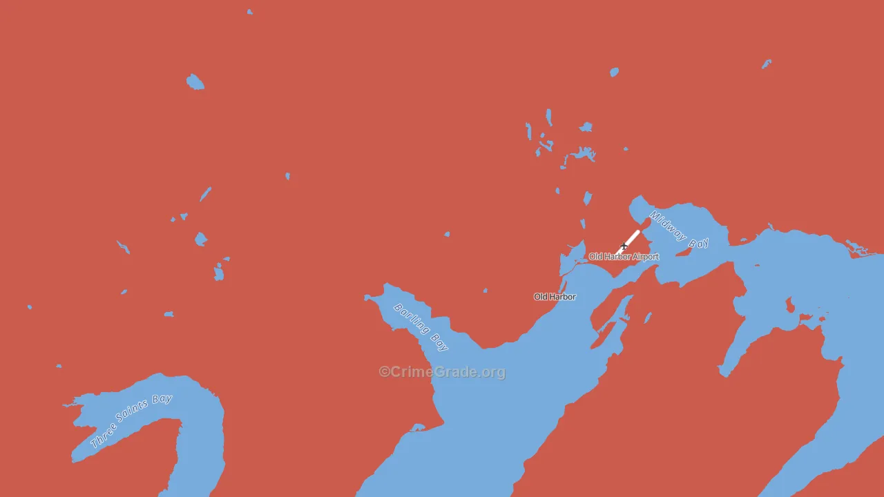 99643, AK Map of Drug-Related Crime Rates