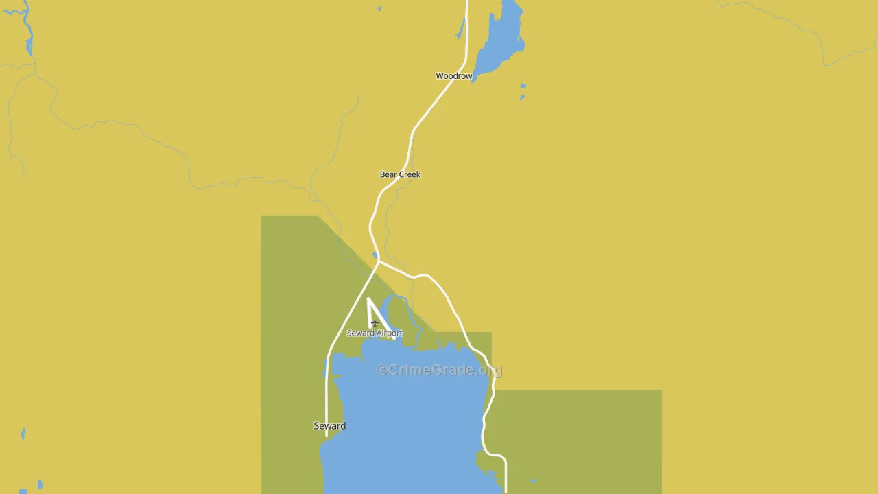 99664, AK Map of Drug-Related Crime Rates