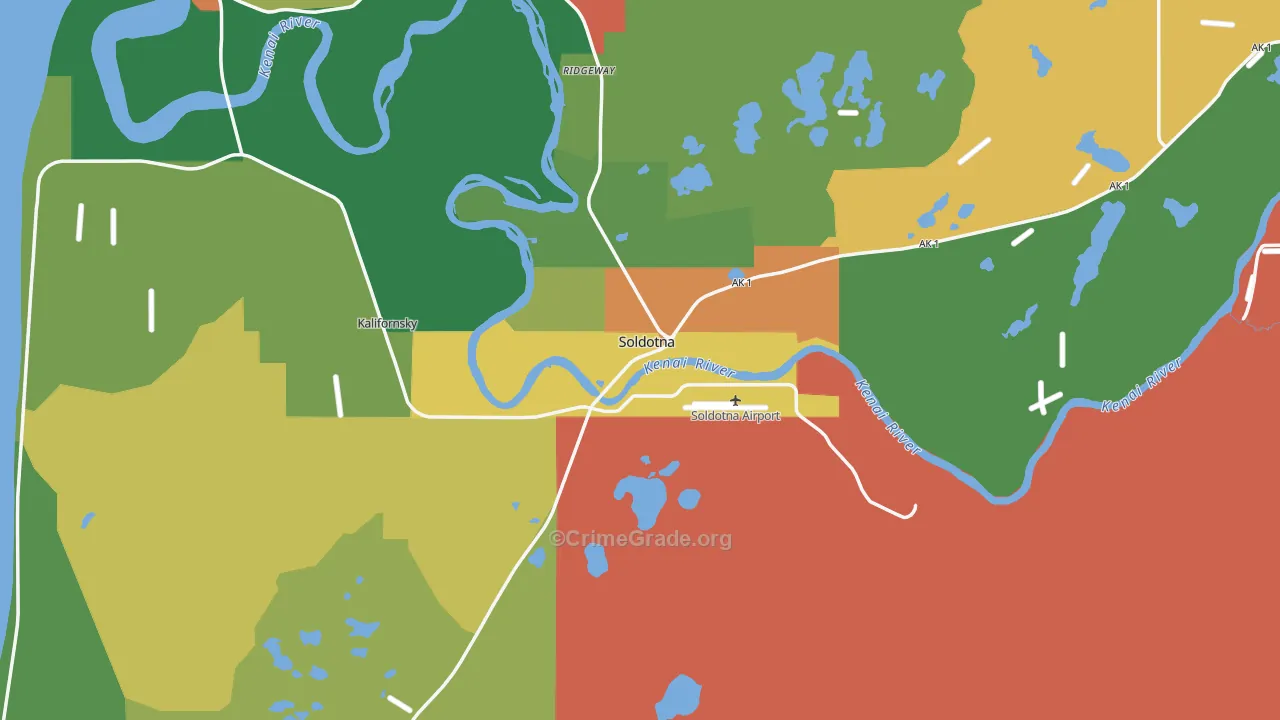 99669, AK Map of Drug-Related Crime Rates