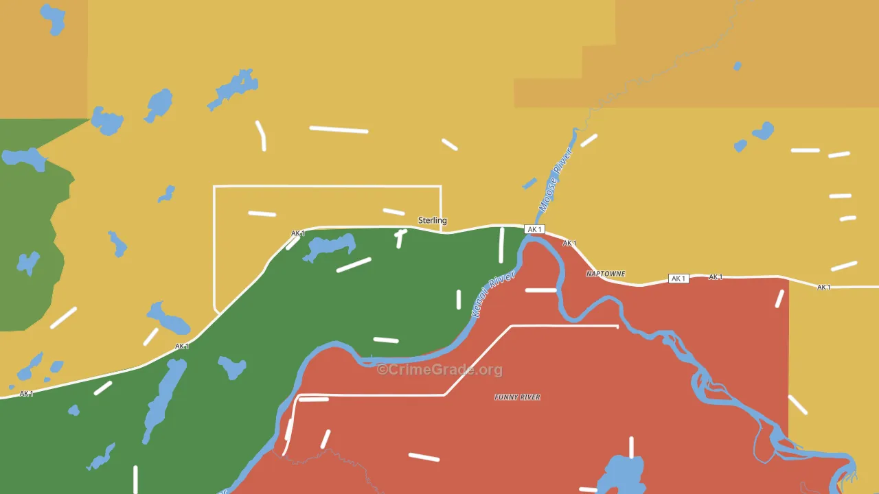 99672, AK Map of Drug-Related Crime Rates