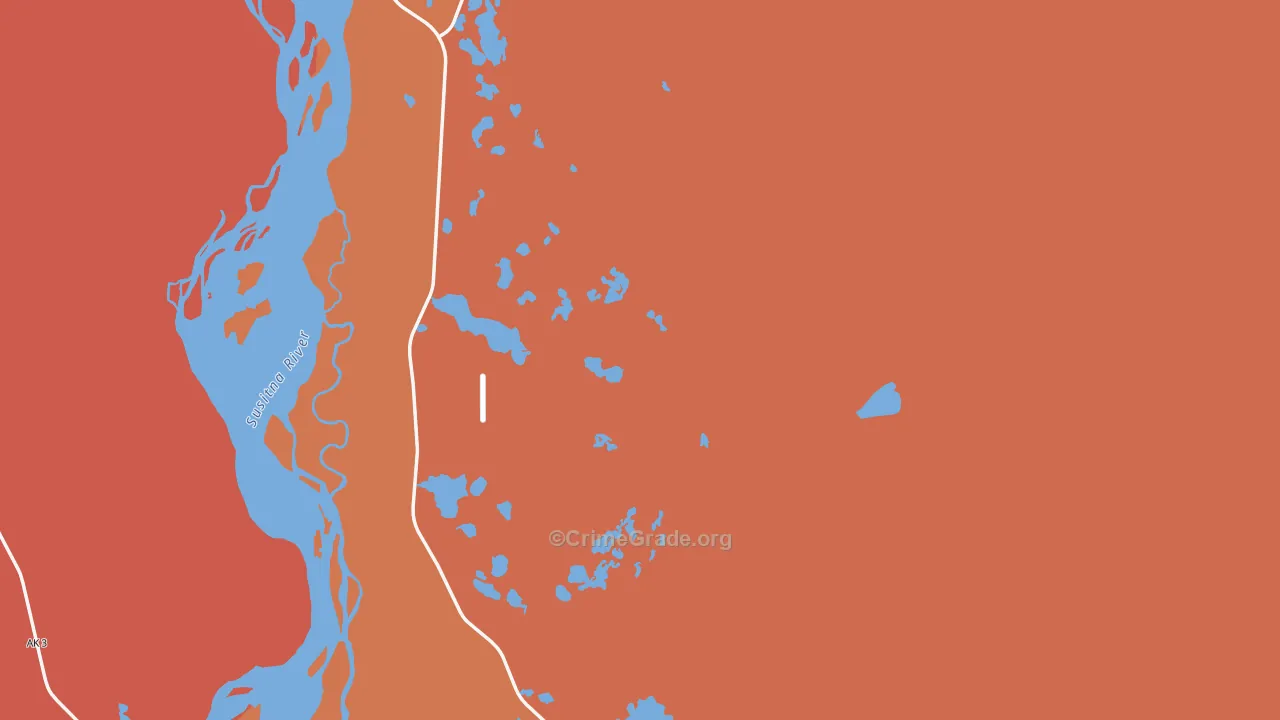 99676, AK Map of Drug-Related Crime Rates