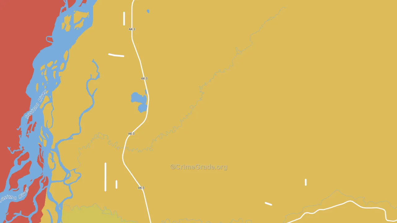 99688, AK Map of Drug-Related Crime Rates