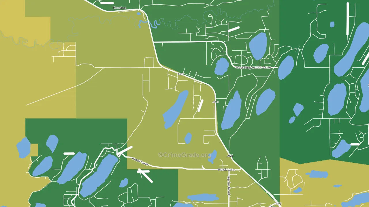 99694, AK Map of Drug-Related Crime Rates