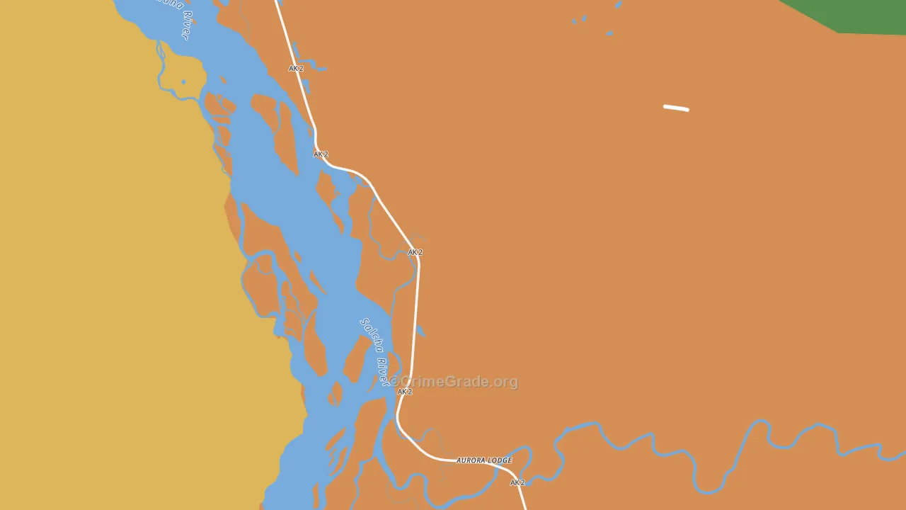 99714, AK Map of Drug-Related Crime Rates