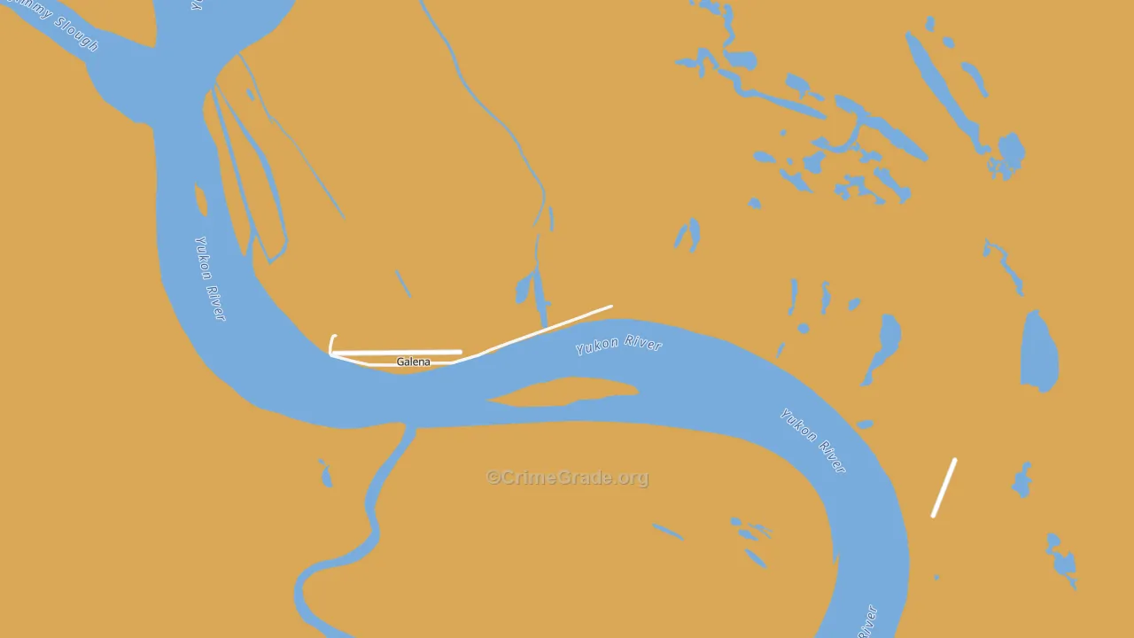 99741, AK Map of Drug-Related Crime Rates