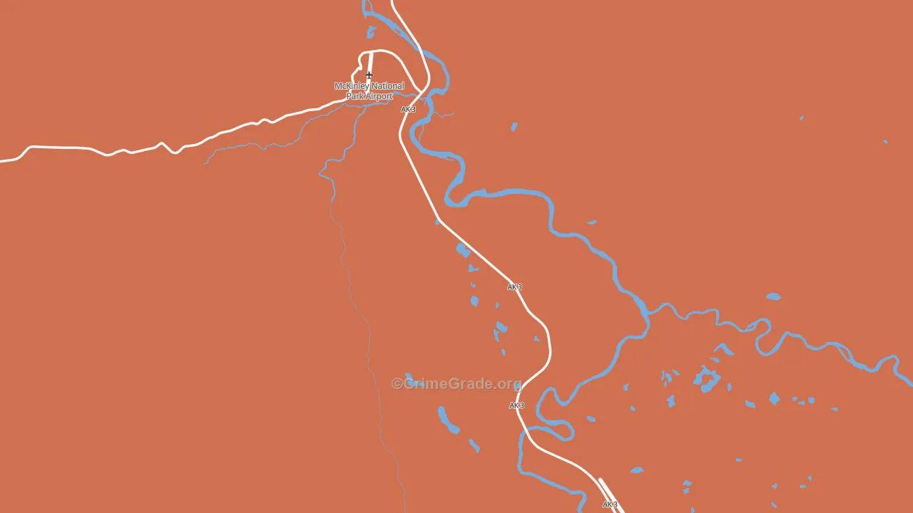 99755, AK Map of Drug-Related Crime Rates
