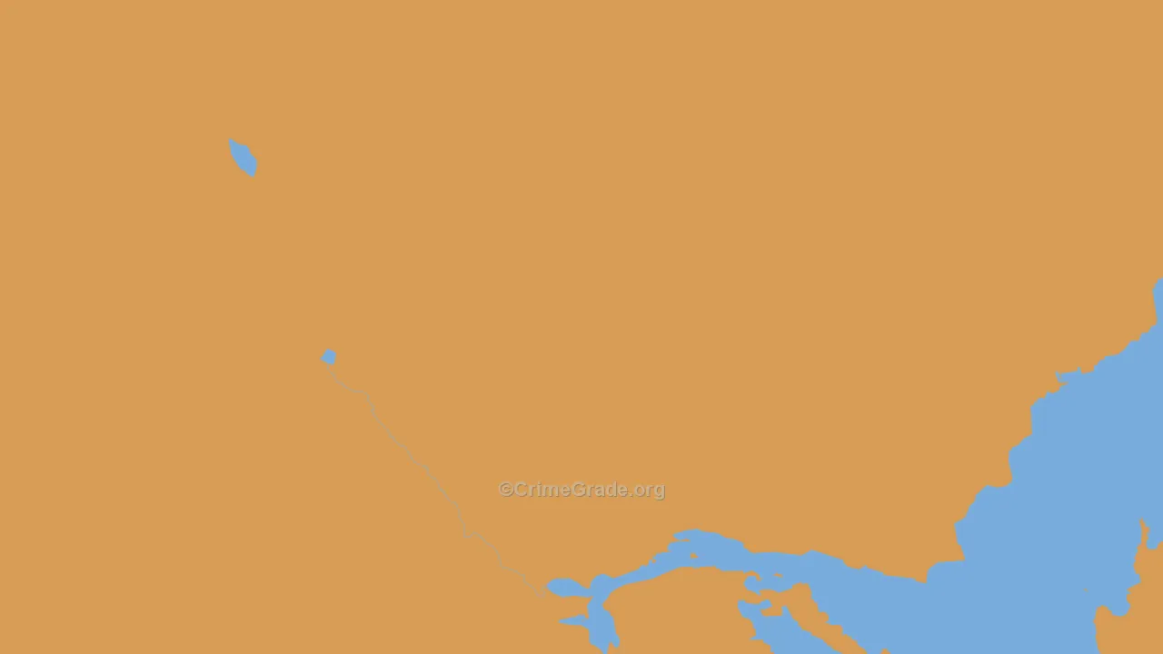 99825, AK Map of Drug-Related Crime Rates