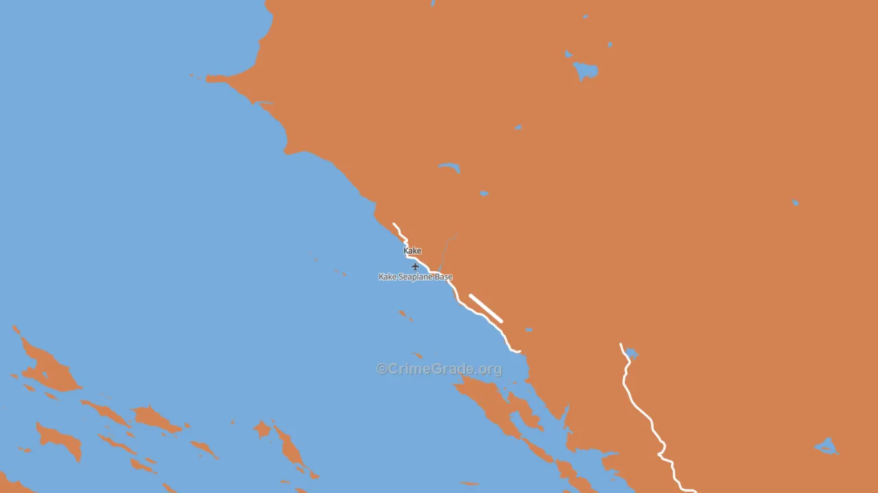 99830, AK Map of Drug-Related Crime Rates