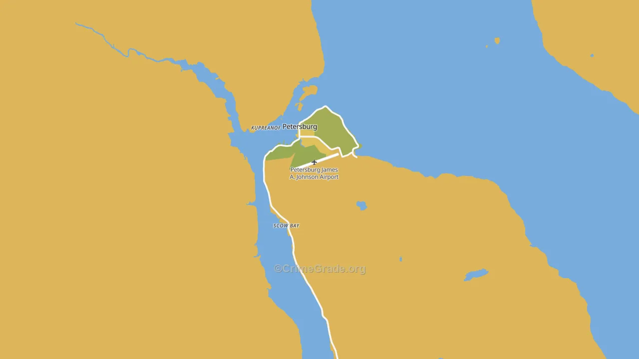 99833, AK Map of Drug-Related Crime Rates