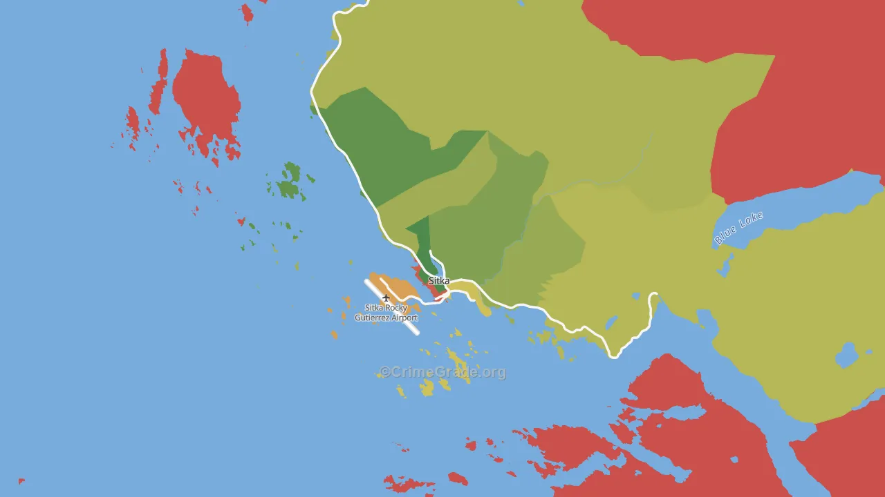 99835, AK Map of Drug-Related Crime Rates