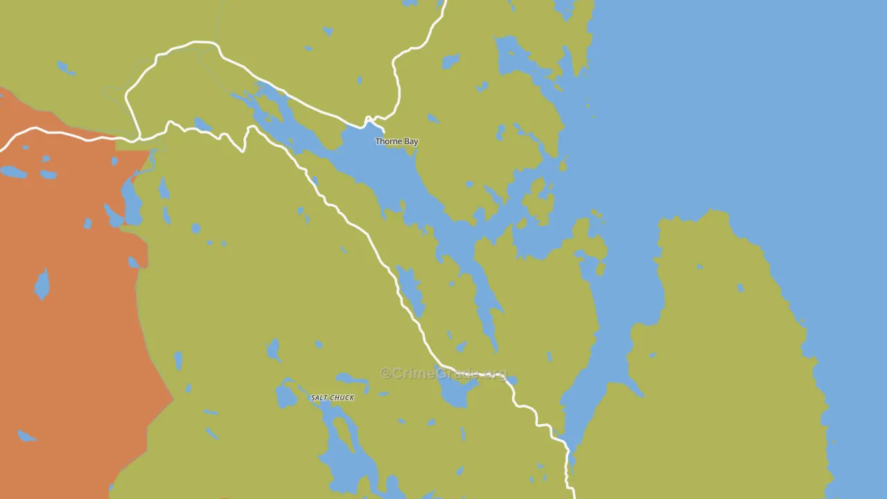99919, AK Map of Drug-Related Crime Rates