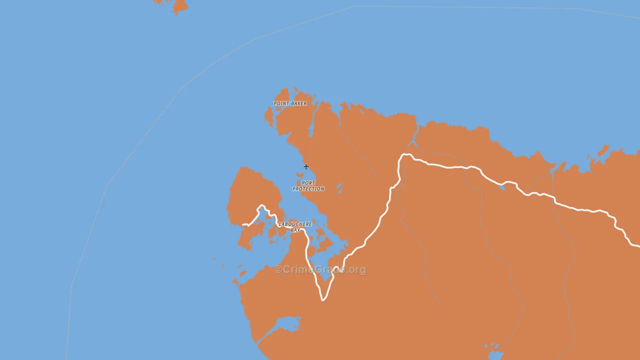 99927, AK Map of Drug-Related Crime Rates