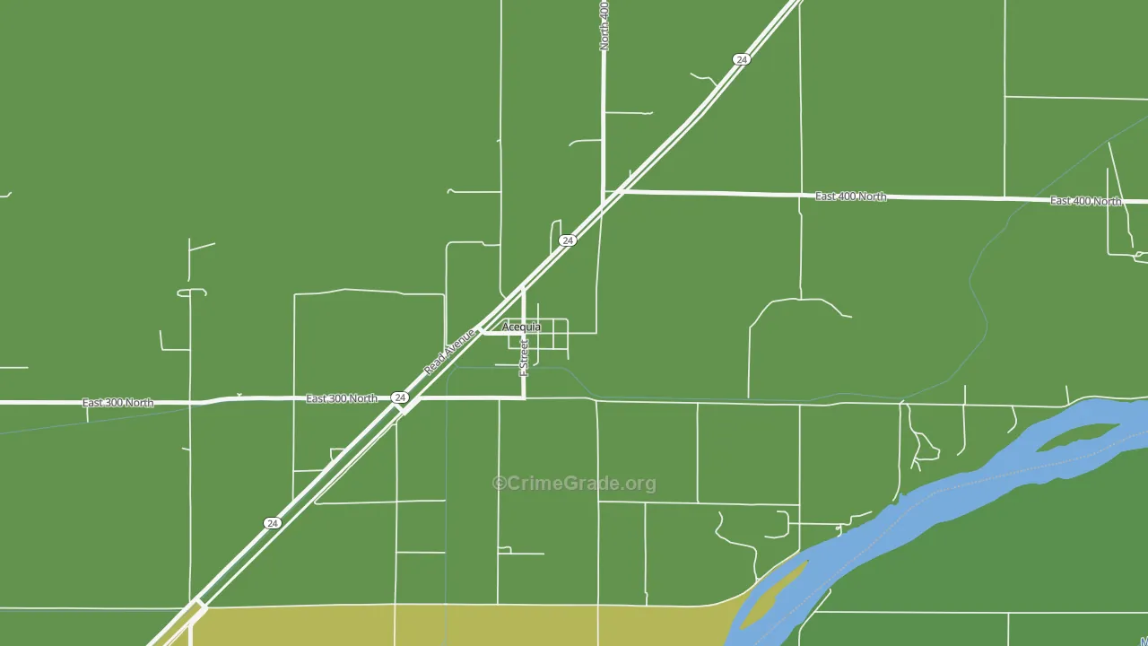 Acequia, ID Map of Drug-Related Crime Rates