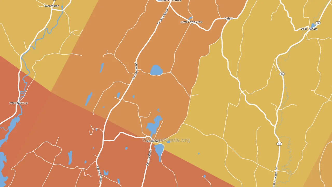 Adamant, VT Map of Drug-Related Crime Rates