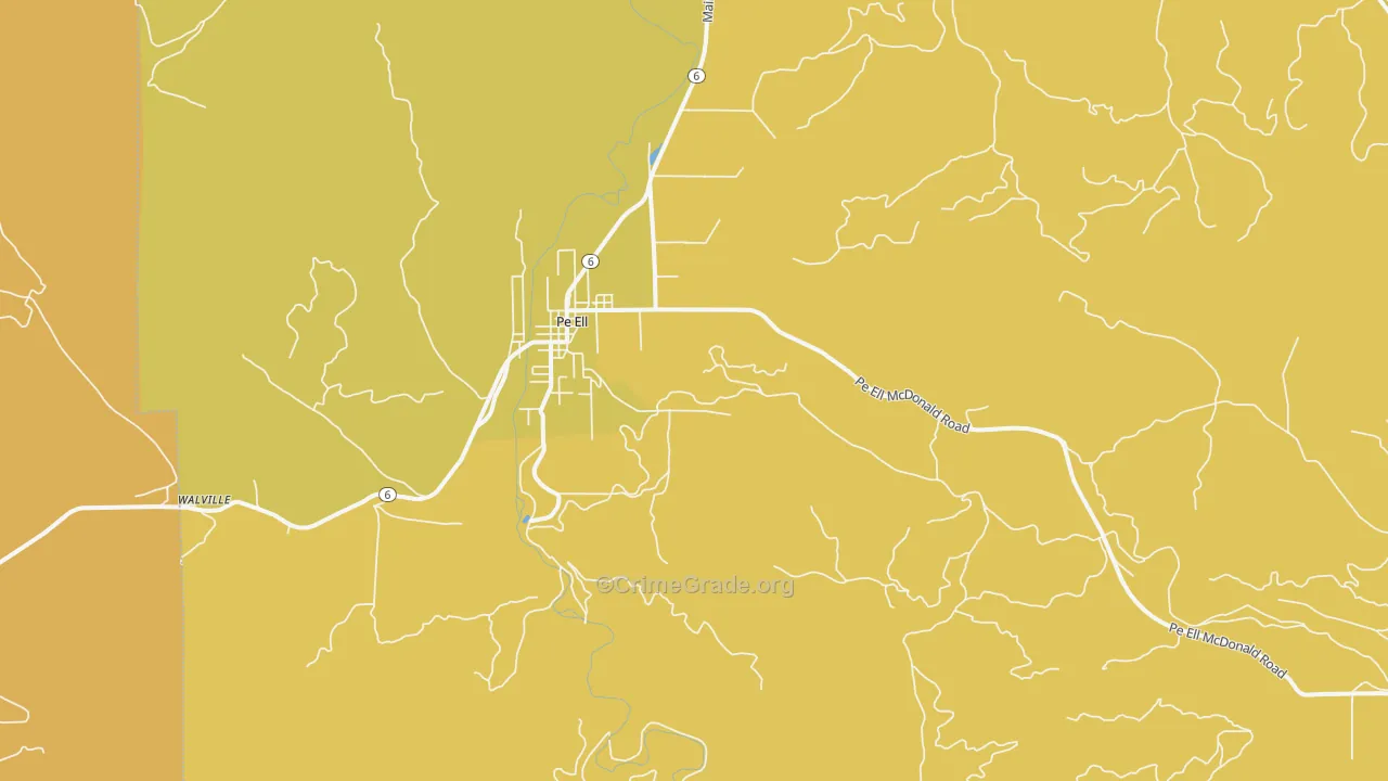 Adna, WA Map of Drug-Related Crime Rates
