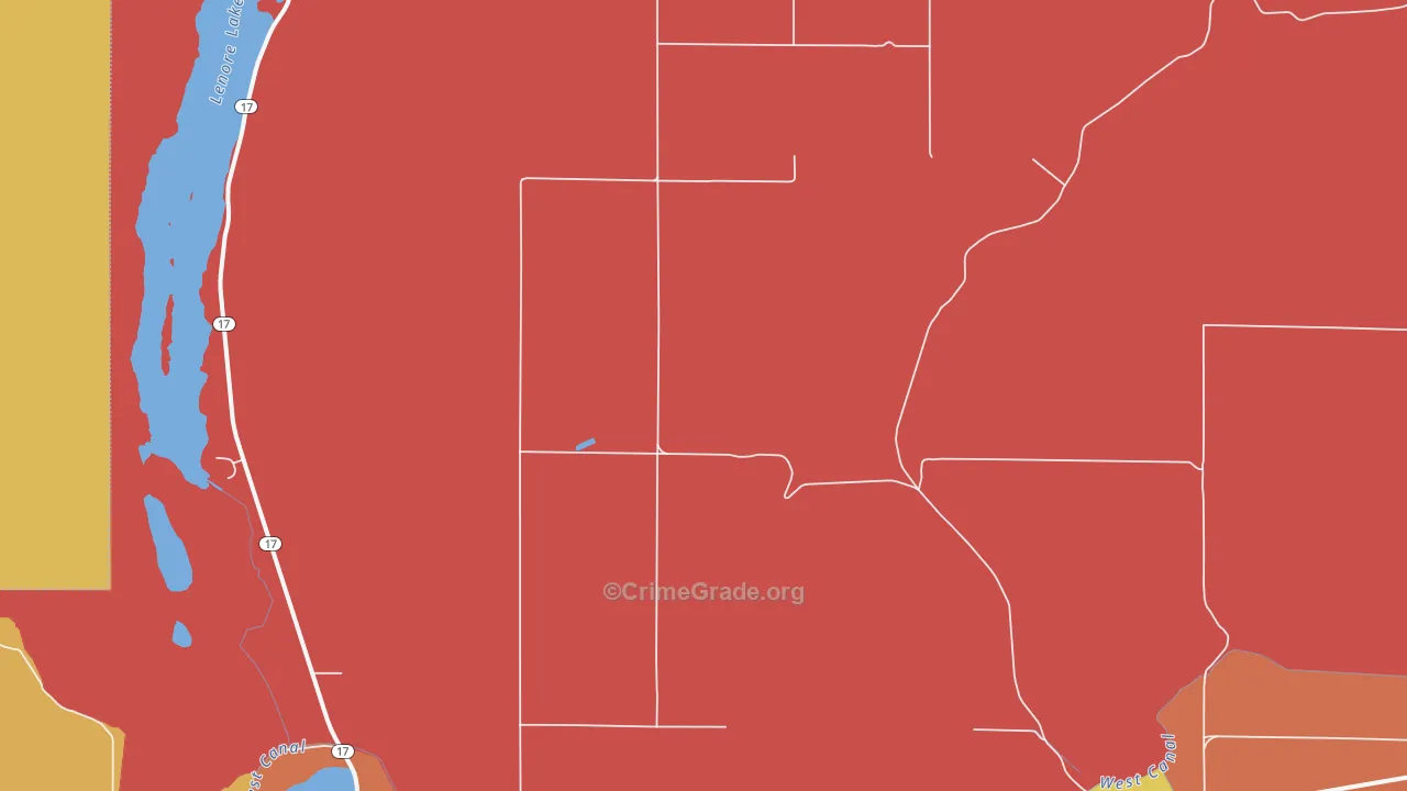 Adrian, WA Map of Drug-Related Crime Rates